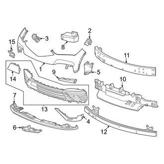 Acura OE - Front Bumper & Grille - Bumper & Components