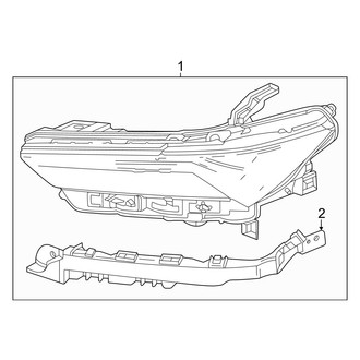 Acura OE - Front Lamps - Headlamp Components