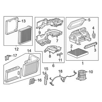 Acura OE - Air Conditioner & Heater - Evaporator & Heater Components