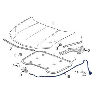Acura OE - Front Hood Release Cable