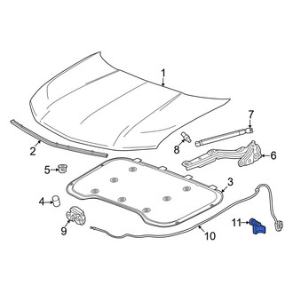 Acura OE - Front Hood Release Handle