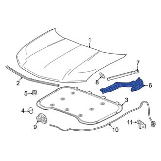 Acura OE - Front Left Hood Hinge