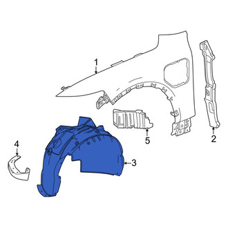 Acura OE - Front Left Fender Splash Shield