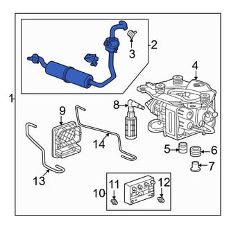 Acura OE - Air Suspension Compressor Line