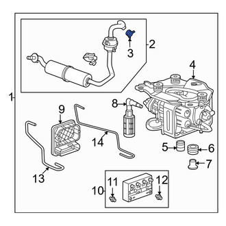 Acura OE - Air Suspension Compressor Line Clamp