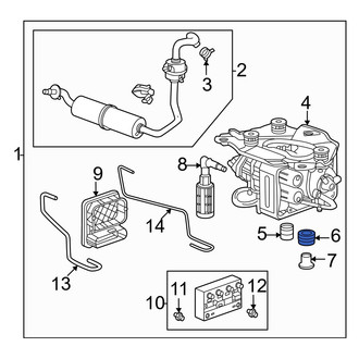 Acura OE - Upper Air Suspension Compressor Insulator