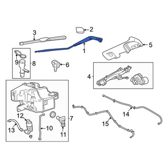 Acura OE - Front Left Wiper Arm