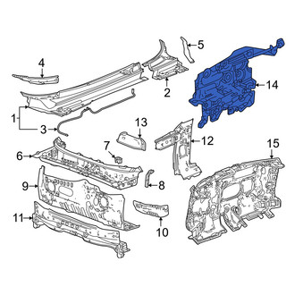 Acura OE - Front Cowl Insulator