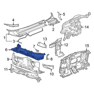 Acura OE - Front Cowl Plenum Panel