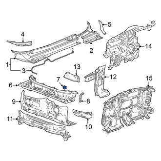 Acura OE - Cowl Panel Drain Hose
