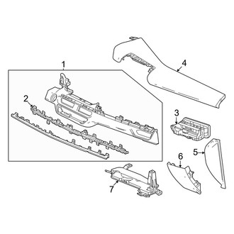 Acura OE - Instrument Panel Components (Passenger Side, Components)