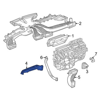 Acura OE - Front Left Lower Instrument Panel Air Duct