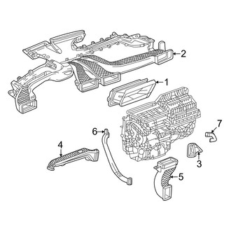 Acura OE - Instrument Panel - Ducts (Instrument Panel, W/O Tri-Zone Climate), (A-Spec)