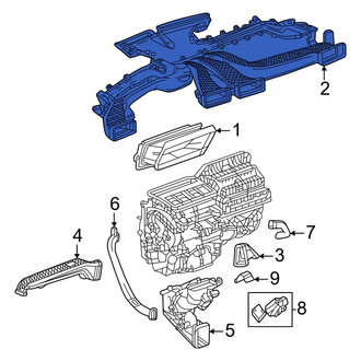 Acura OE - Front Upper Instrument Panel Air Duct