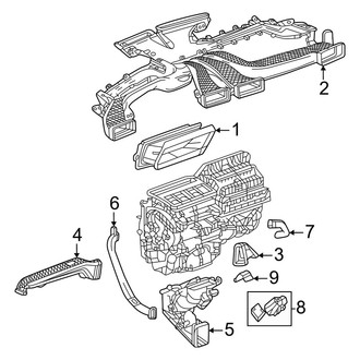 Acura OE - Instrument Panel - Ducts (Instrument Panel, With Tri-Zone Climate), (Type S)