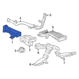 Acura OE - Center Front Instrument Panel Air Duct