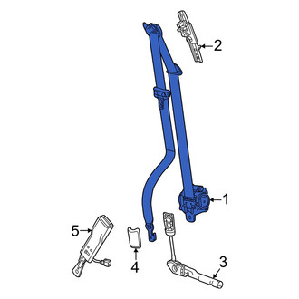 Acura OE - Front Right Seat Belt Lap and Shoulder Belt