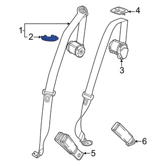 Acura OE - Rear Left Seat Belt Guide