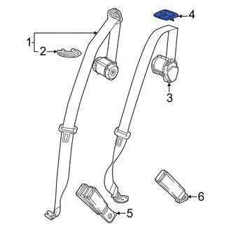 Acura OE - Rear Center Seat Belt Guide