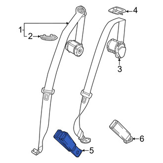 Acura OE - Rear Right Seat Belt Receptacle