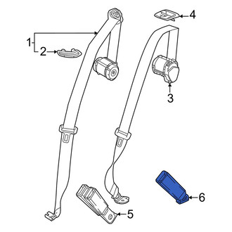 Acura OE - Rear Left Seat Belt Receptacle