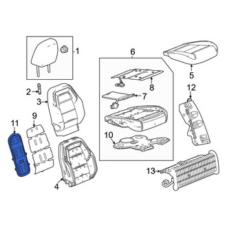 Acura OE - Front Left Upper Climate Controlled Seat Duct