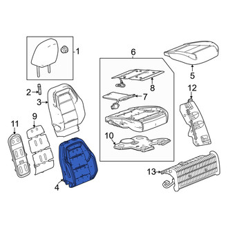 Acura OE - Front Left Seat Back Cushion