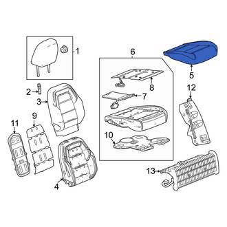 Acura OE - Front Left Seat Cover