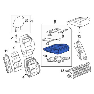 Acura OE - Front Right Seat Cushion Pad
