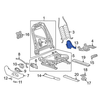 Acura OE - Front Right Inner Seat Trim Panel