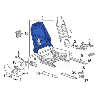 Acura OE - Front Right Seat Back Frame