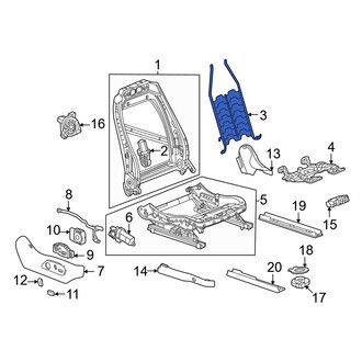 Acura OE - Front Left Seat Back Cushion Spring