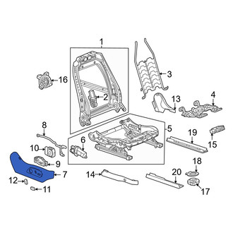 Acura OE - Front Right Outer Seat Trim Panel