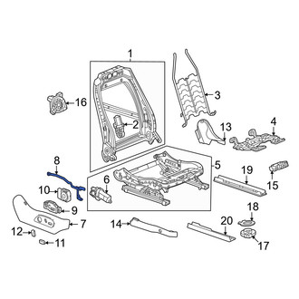 Acura OE - Right Seat Trim Panel Bracket