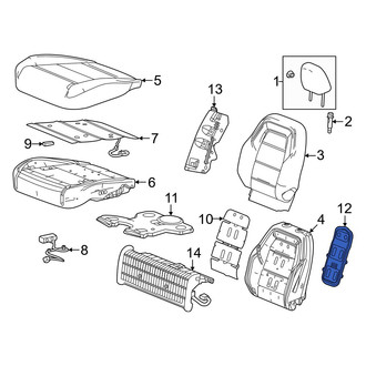 Acura OE - Front Left Upper Climate Controlled Seat Duct