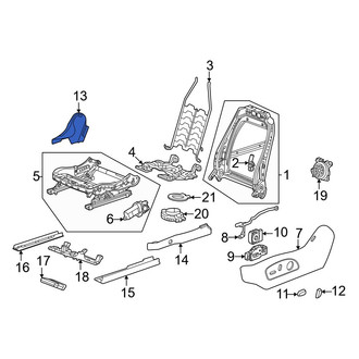 Acura OE - Front Left Inner Seat Trim Panel