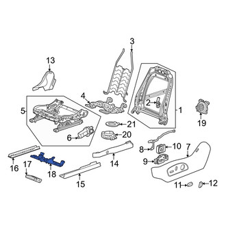 Acura OE - Front Left Seat Memory Control Module Bracket