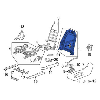 Acura OE - Front Left Seat Back Frame