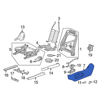 Acura OE - Front Left Outer Seat Trim Panel