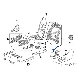Acura OE - Left Seat Trim Panel Bracket