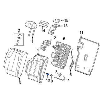 Acura OE - Rear Left Seat Back Frame Sleeve
