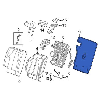 Acura OE - Rear Right Seat Back Panel