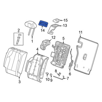 Acura OE - Rear Right Seat Latch Cover