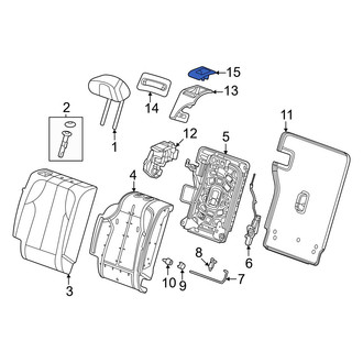 Acura OE - Rear Right Folding Seat Latch Release Handle Bezel