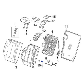 Acura OE - Rear Right Seat Back Frame Sleeve