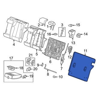 Acura OE - Rear Left Seat Back Panel