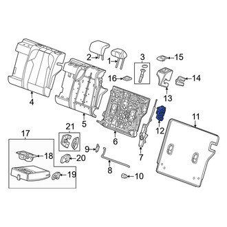 Acura OE - Rear Left Folding Seat Latch