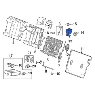Acura OE - Rear Left Seat Latch Cover