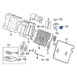 Acura OE - Rear Left Seat Latch Cover Cap