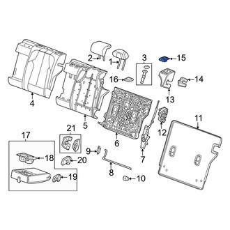 Acura OE - Rear Left Folding Seat Latch Release Handle Bezel